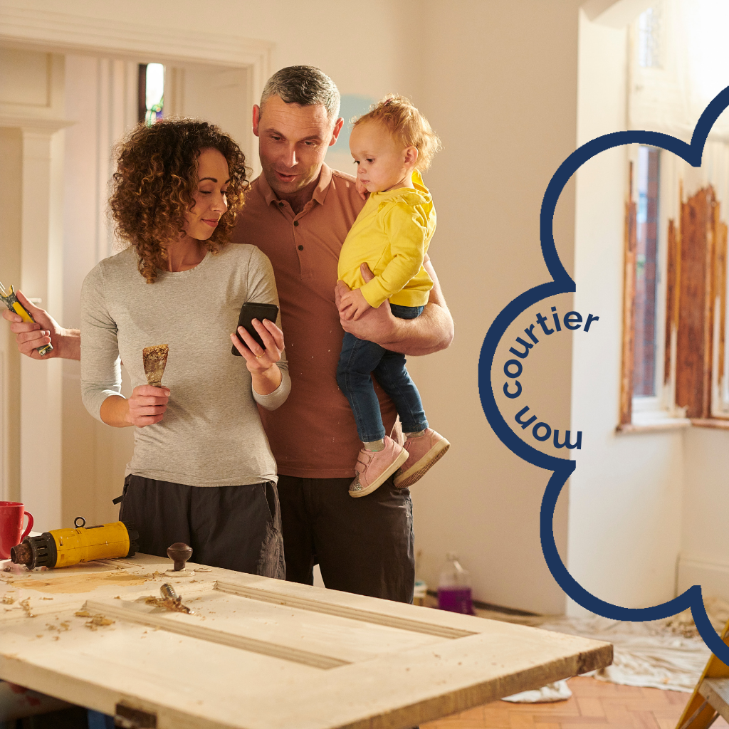 courtier immobilier Bordeaux - famille travaux